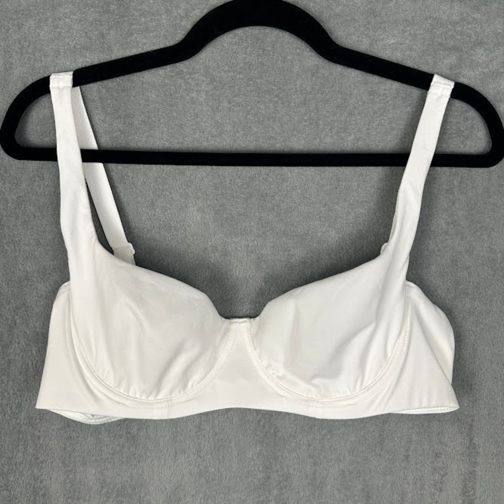 Shecurve Bra Womens 38B White Underwire Adjustable Straps Stretch Unlined